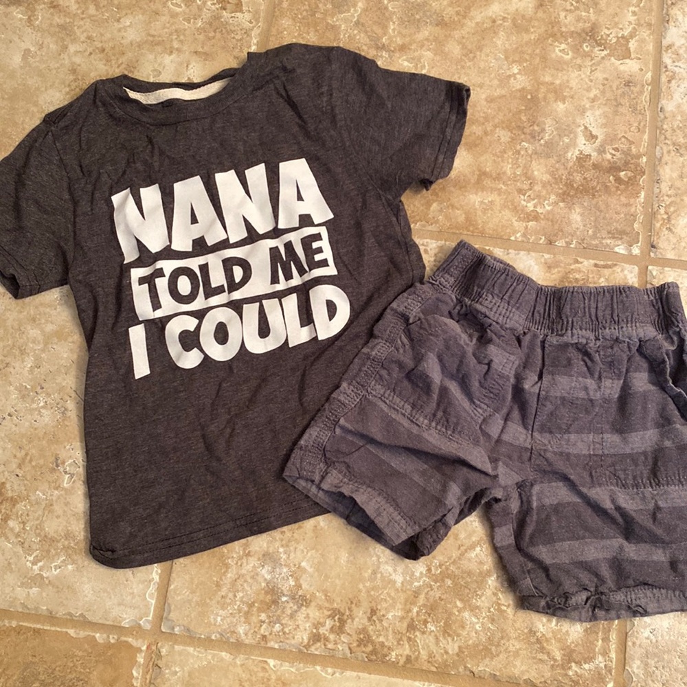 Toddler Boy Graphic Tee and Shorts